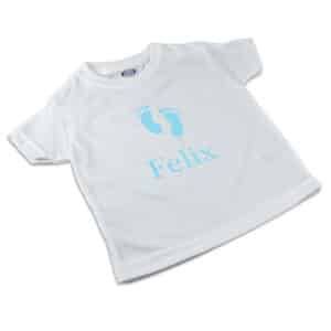 T-Shirt Babyfuss blau