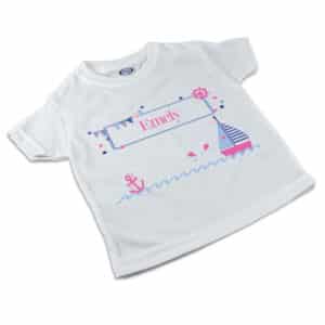 T-Shirt Segelboot pink