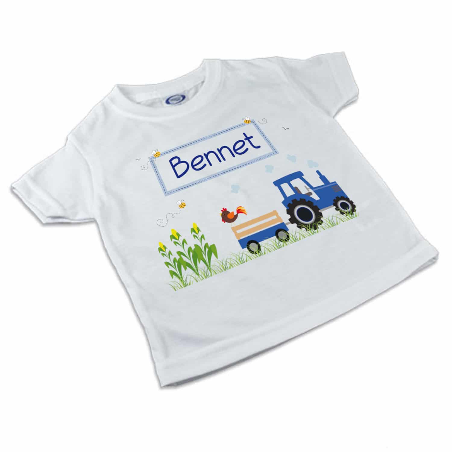 T-Shirt Traktor blau