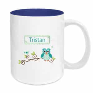 Tasse blau Eule