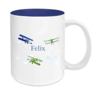 Tasse blau Flugzeuge