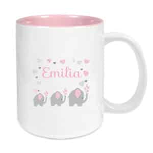 Tasse rosa Elefant rosa