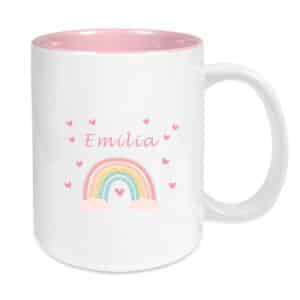 Tasse rosa Regenbogen