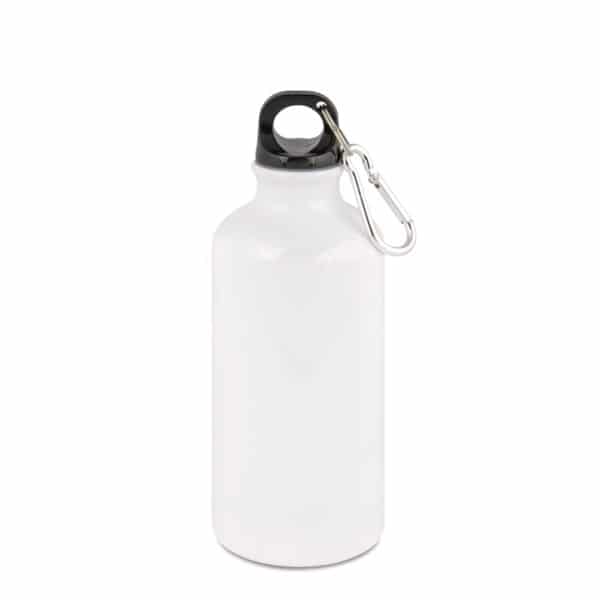 Aluminium Trinkflasche weiss mit Sportverschluss