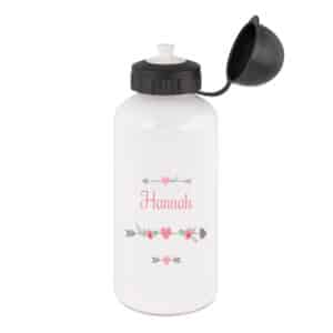 Aluminium Trinkflasche Pfeil rosa